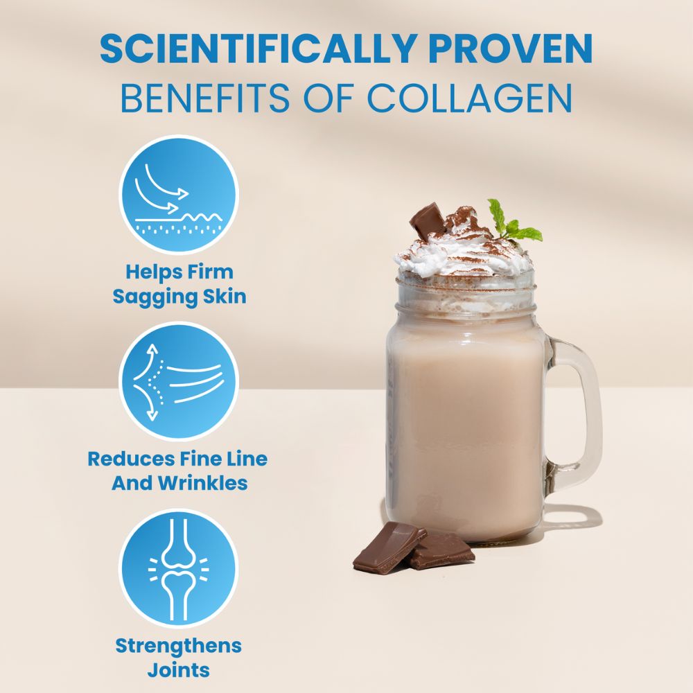 Benefits of taking our chocolate collagen powder blend
