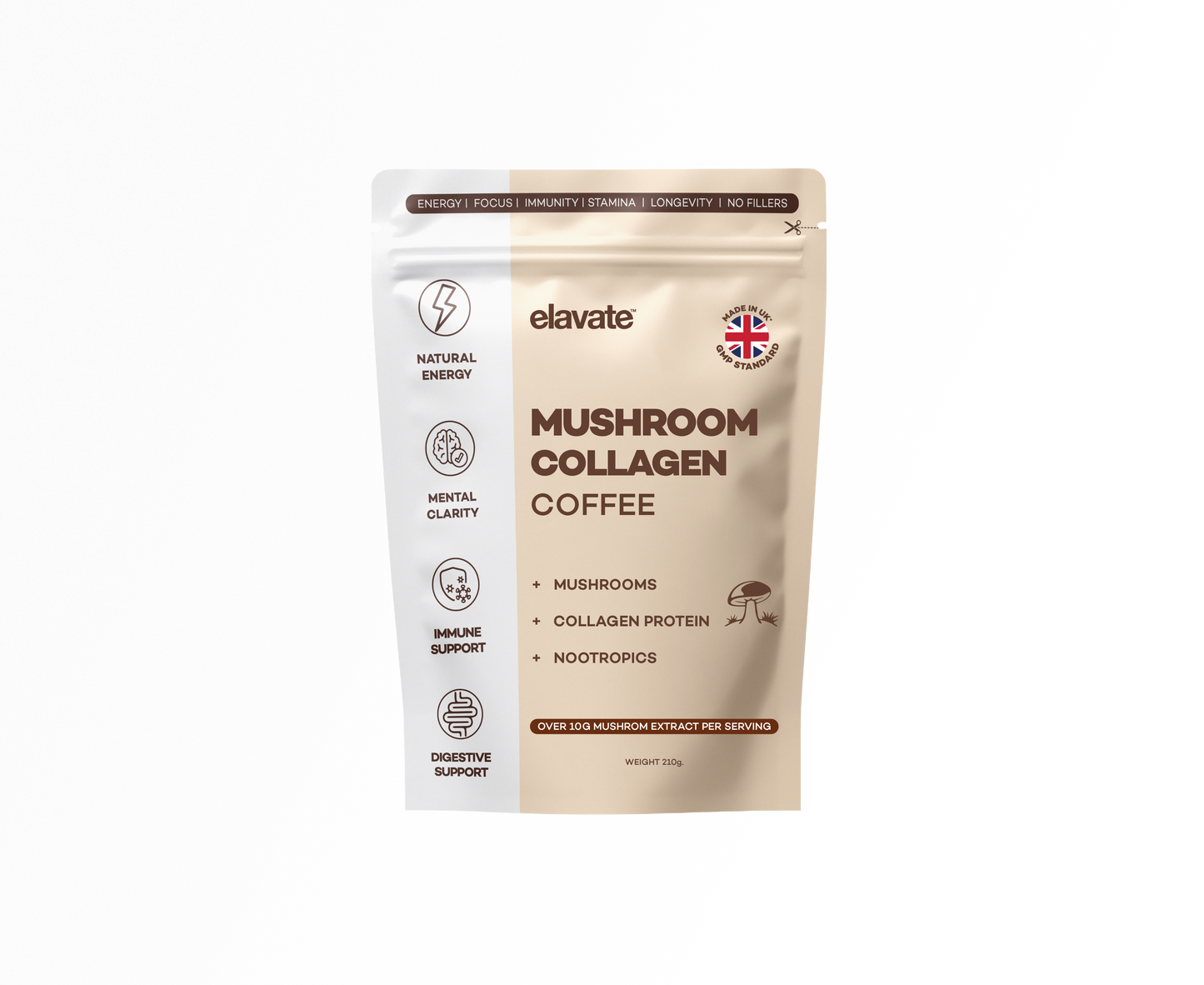 Mushroom Collagen Coffee + FREE Gifts (Worth £65)