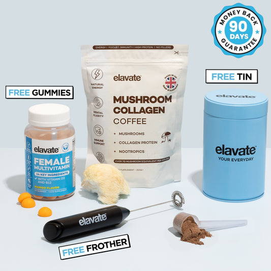 Mushroom Collagen Coffee + FREE Gifts (Worth £65)